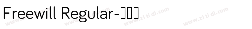 Freewill Regular字体转换